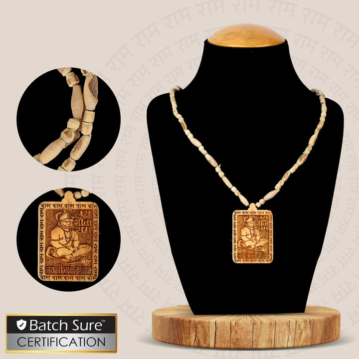 Buy 100% Original Tulsi Mala with Jai Sita Ram / Jai Shri Bageshwar Dham Wooden Locket, ideal for daily chanting, meditation, and spiritual devotion. Made from pure Tulsi beads, this sacred mala brings divine protection, focus, and peace to your spiritual routine. India’s Largest Brass Idols Brand - www.satvikstore.in
