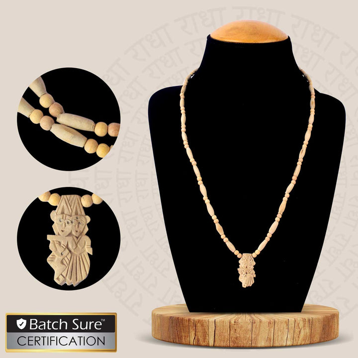 100% Original Tulsi Mala with Radha Krishna Locket, crafted with pure Tulsi beads for a divine spiritual experience. Perfect for prayer and meditation, this mala brings harmony and blessings. India’s Premium Jap Mala Store - www.satvikstore.in