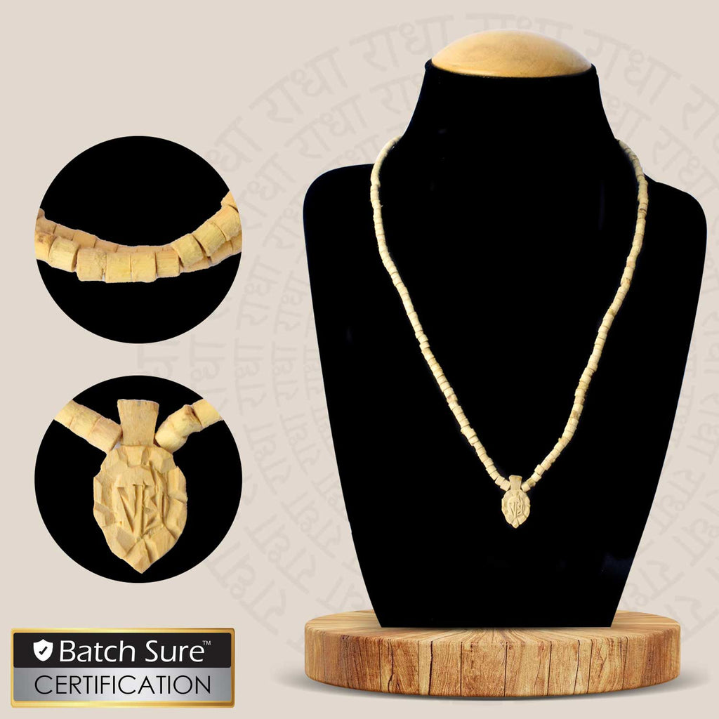 100% Original Tulsi Mala with handcrafted Tulsi beads and a Radha locket, perfect for devotion, meditation, and spiritual wear. India’s Premium Jap Mala Store- www.satvikstore.in
