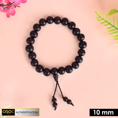 10mm Government Certified Karungali Bracelet with Gloss Finish – Premium Spiritual Rudraksha Mala for Protection, Focus, and Positive Energy. India’s Largest Pooja Accessories Brand - www.satvikstore.in