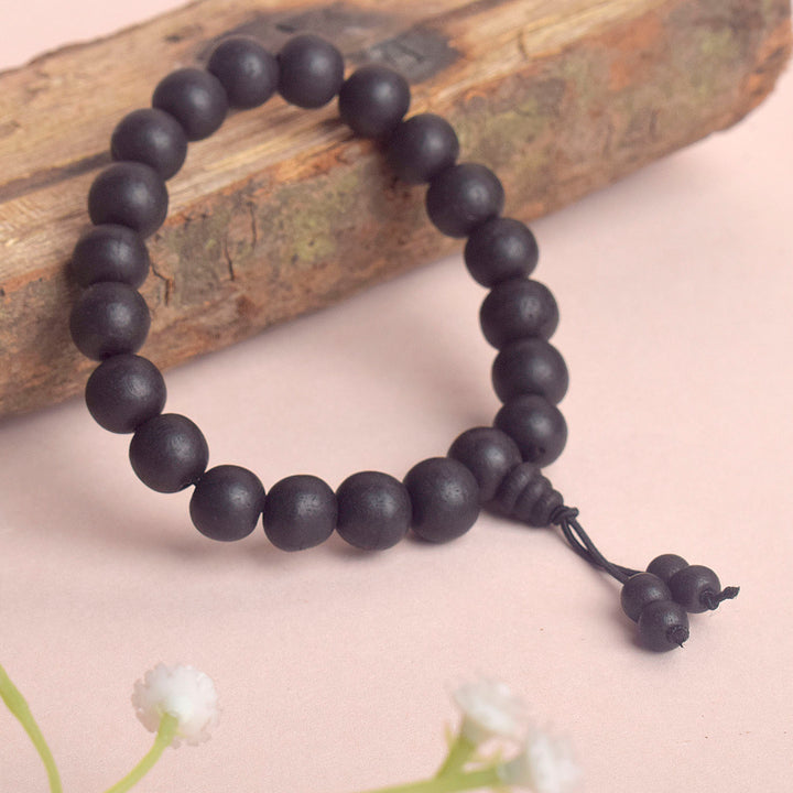 10mm Govt. Certified Karungali Bracelet with Matt Finish for Spiritual Protection. India’s Largest Pooja Accessories Brand - www.satvikstore.in