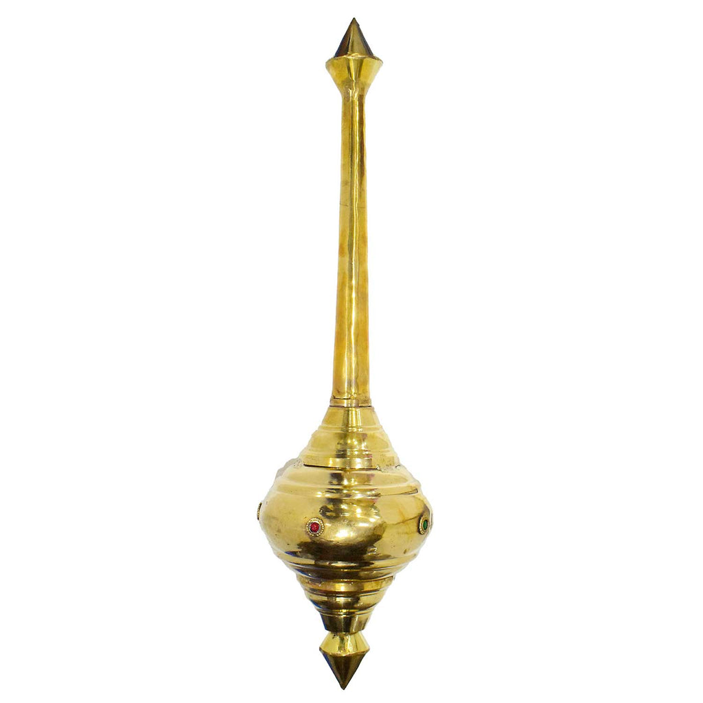 Invoke strength and devotion with the 31 Inch Pure Brass Hanuman Gada (Mace), symbolizing Lord Hanuman's power. Perfect for home temples, rituals, and spiritual décor. Shop now at satvikstore.in – India’s Largest Pooja Accessories Brand.