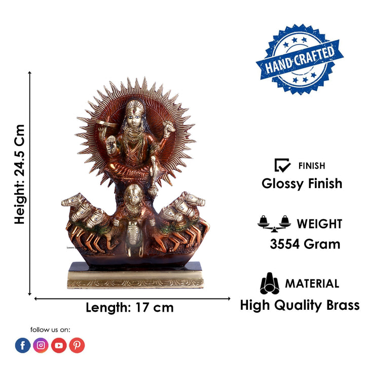 Lord Narayana since he stands in for the three Vedas: Rg, Yajur, and Sama. Gayatri, Brhati, Usnik, Jagati, Tristup, Anustup, and Pankti are the names of the seven horses yoked to the chariot of the Lord Sun. These names of several Vedic meters refer to the seven horses pulling the chariot of the Lord Sun.