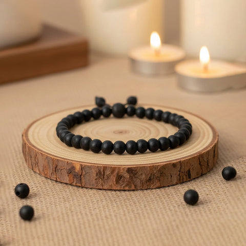 6 mm Govt. Certified Karungali Bracelet with Matt Finish