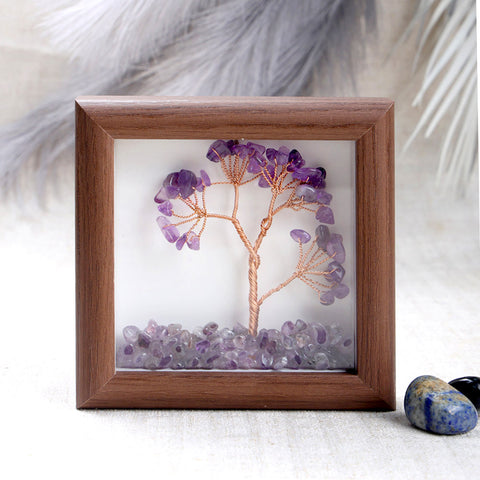 Amethyst Tree with Frame