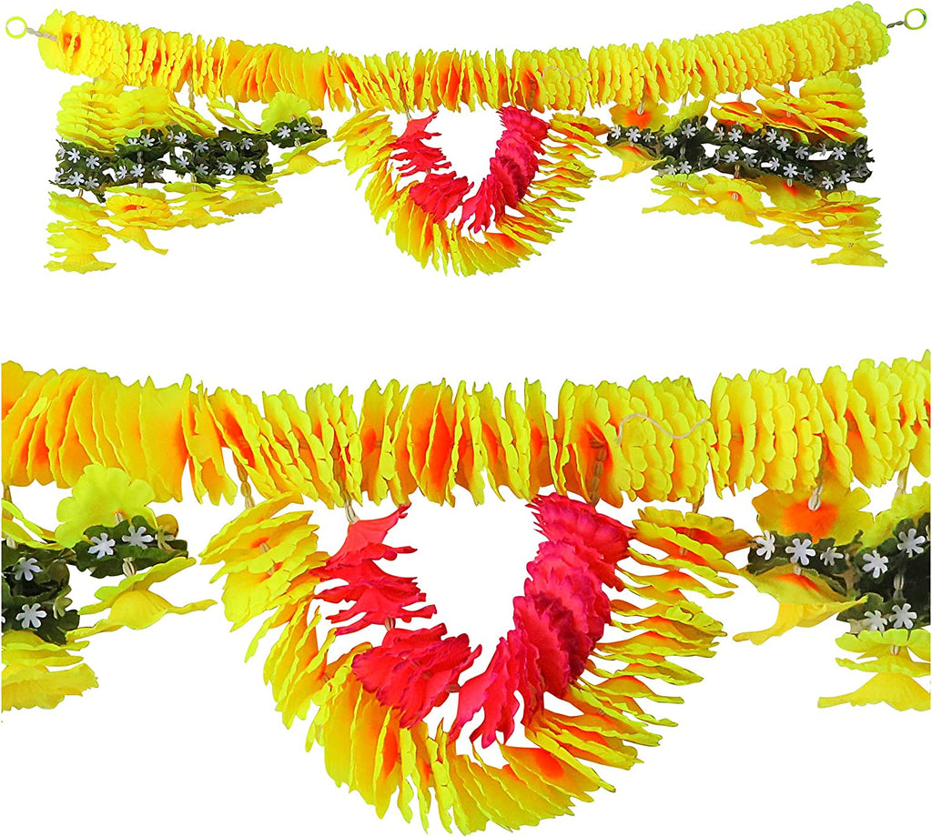 Artificial Flower Bandarwal for Door Decoration – Floral Toran Design-2 featuring colorful artificial flowers and traditional hanging elements for festive and cultural home decor. India’s Largest Pooja Accessories Brand – www.satvikstore.in