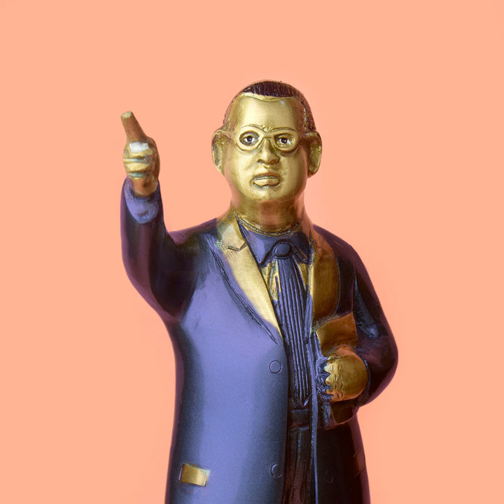  Dr. Bheem Rao Ambedkar with this 11.8-inch majestic idol, expertly crafted to honor his dedication to equality and social justice. Standing tall with pride, this idol captures Dr. Ambedkar’s unwavering commitment to uplifting the marginalized and promoting a just society. 