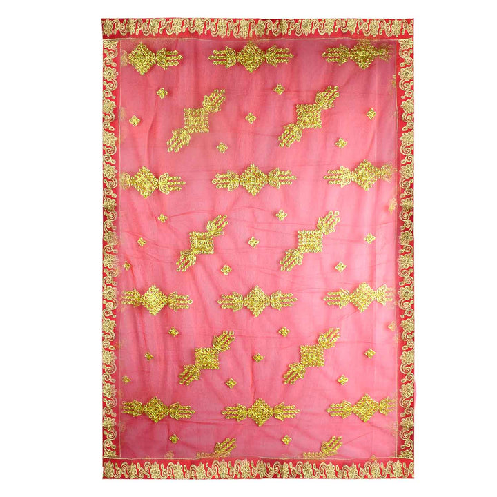 Add a touch of divinity to your prayers with this beautiful Mata Ki Chunri, featuring intricate golden embroidered motifs. Measuring 222 cm (87.4 inches) in length and 108 cm (42.5 inches) in height, this Chunri is perfect for Navratri, Durga Puja, temple offerings, and festive decorations. Made from premium fabric, it enhances the spiritual ambiance of your rituals.

🛍️ Shop authentic Mata Ki Chunris, Devi Chunaris, and more at Satvik Store for all your pooja and festive needs. 🌺🙏