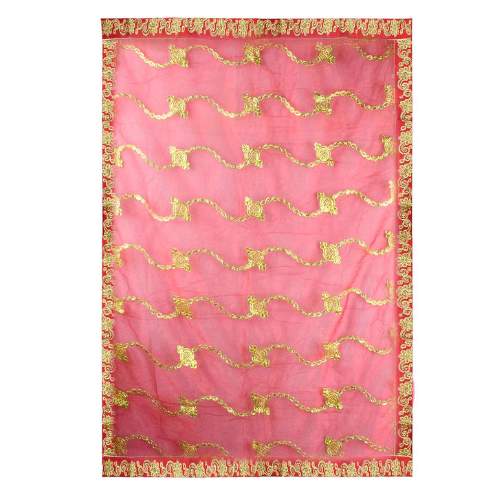 Enhance your puja rituals with this beautiful Mata Ki Chunri, featuring delicate golden embroidery. Measuring 210 cm (83 inches) in length and 100 cm (39 inches) in height, this Chunri is ideal for Navratri, Durga Puja, temple decor, and other religious ceremonies. The intricate design and fine fabric make it a meaningful addition to your devotional offerings.

🛍️ Discover authentic religious accessories at Satvik Store for all your puja and festive needs. 🌸🙏