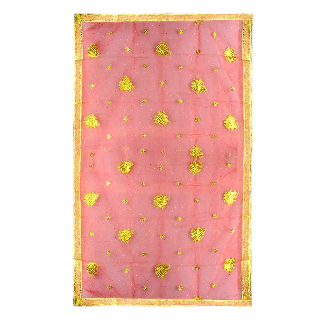 Enhance your puja altar with this exquisite Pink Chunri, adorned with golden motif embroidery for a divine and elegant look. Measuring 194 cm (76 inches) in length and 118 cm (46 inches) in height, this cloth is perfect for Devi puja, religious ceremonies, and festive rituals.

🛍️ Shop now at Satvik Store for authentic spiritual and religious products. 🌸🙏