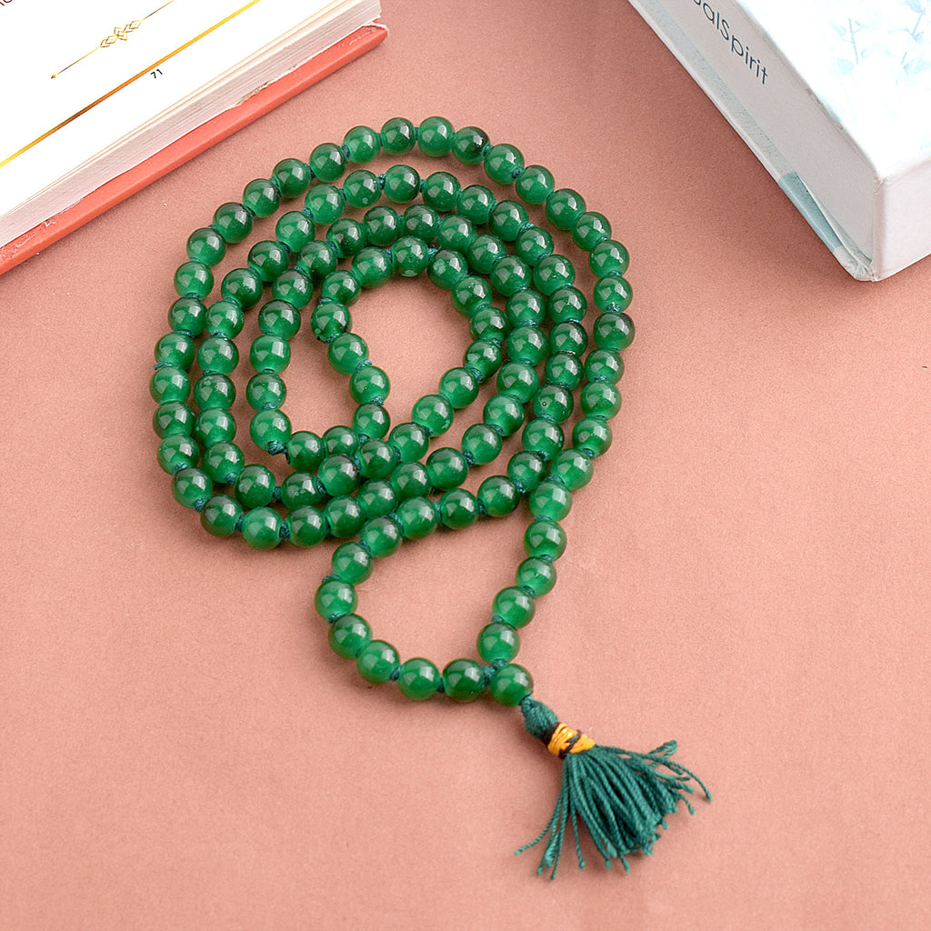 Hakik Jap Mala (Green) – A Healing and Prosperity-Enhancing Spiritual Mala for Emotional Balance and Positive Energy. India’s Premium Hakik Jap Mala Store - www.satvikstore.in

