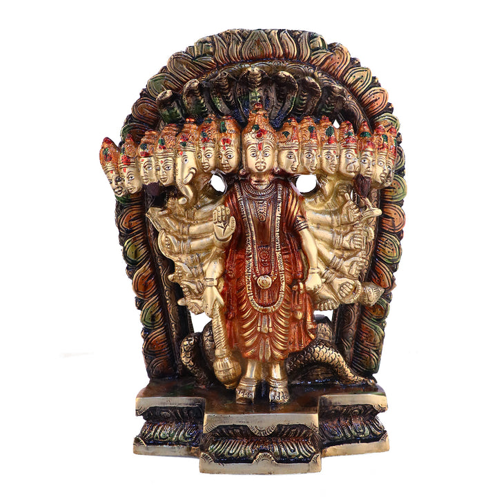 Lord Vishnu, Maha Vishnu, Shri Narayan,&nbsp;Virat Vishnu Swaroop,&nbsp;Satyanarayan Murti/Idol. Handmade product from the Artisanship of India's Craftsman with Using Modern Style.