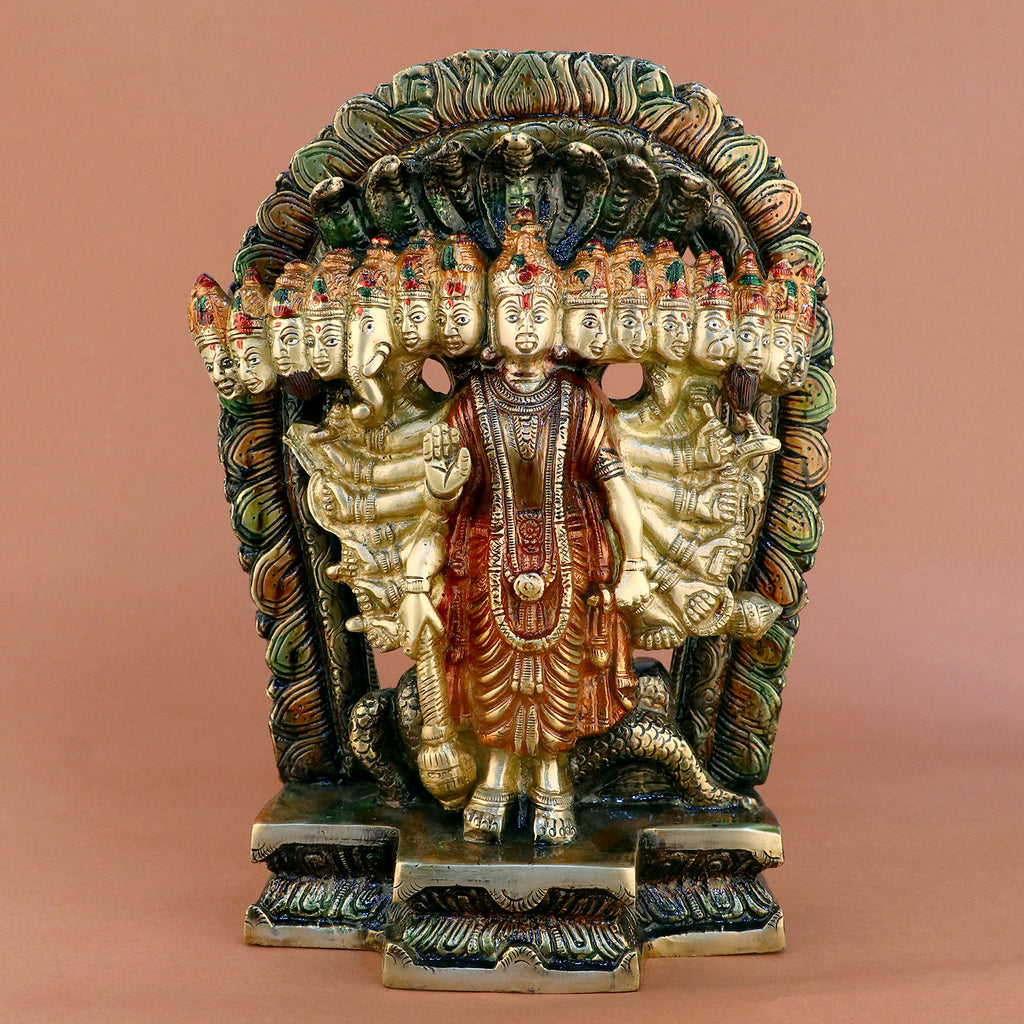 Lord Vishnu, Maha Vishnu, Shri Narayan,&nbsp;Virat Vishnu Swaroop,&nbsp;Satyanarayan Murti/Idol. Handmade product from the Artisanship of India's Craftsman with Using Modern Style.