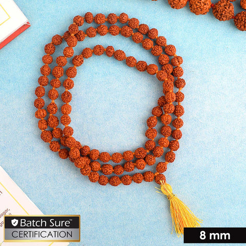 Panchmukhi Rudraksha jaap Mala 8mm