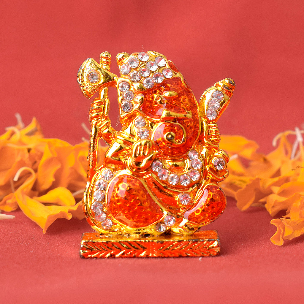 Small Ganesh Statue, intricately designed with fine detailing, capturing Lord Ganesh in a peaceful and blessing posture, ideal for home decoration, worship, or gifting purposes. India’s Largest Pooja Accessories Brand – www.satvikstore.in 