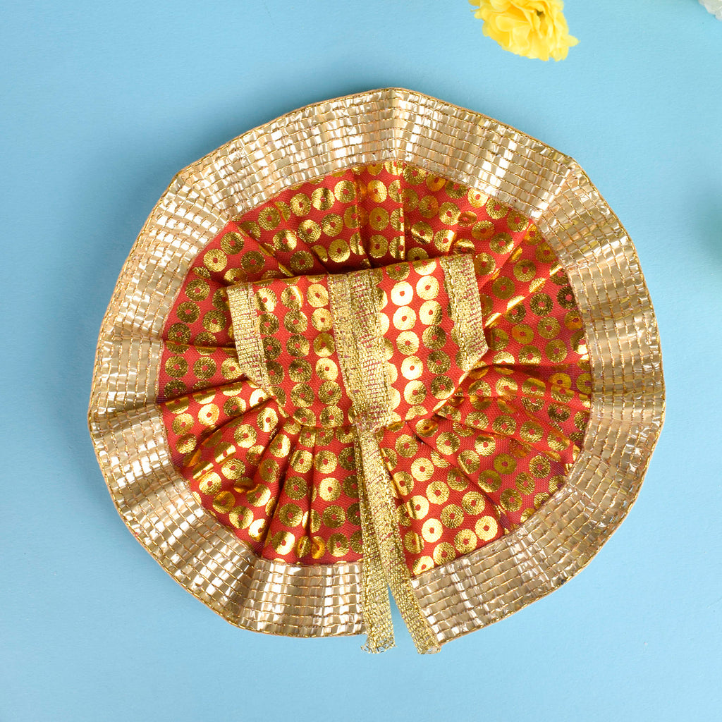 Divine Laddu Gopal Dress Set with vibrant embroidery and premium fabric, perfect for worship and decoration. India’s Largest Pooja Accessories Brand – www.satvikstore.in