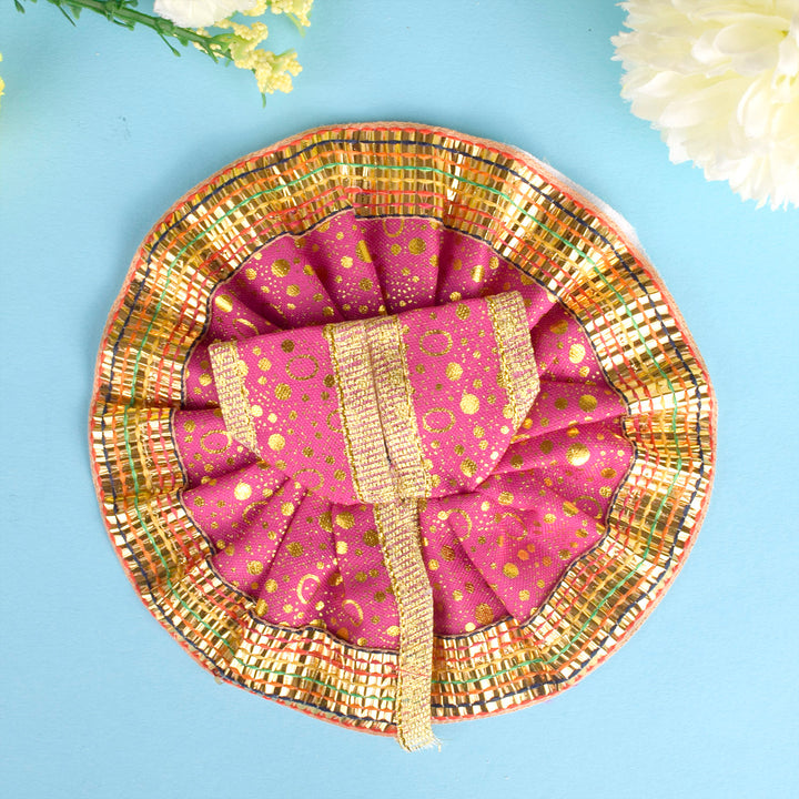 Enchantingly colored embroidered dress for Laddu Gopal in sizes 0 to 2, crafted with premium fabric and detailed embroidery. India’s Largest Pooja Accessories Brand – www.satvikstore.in