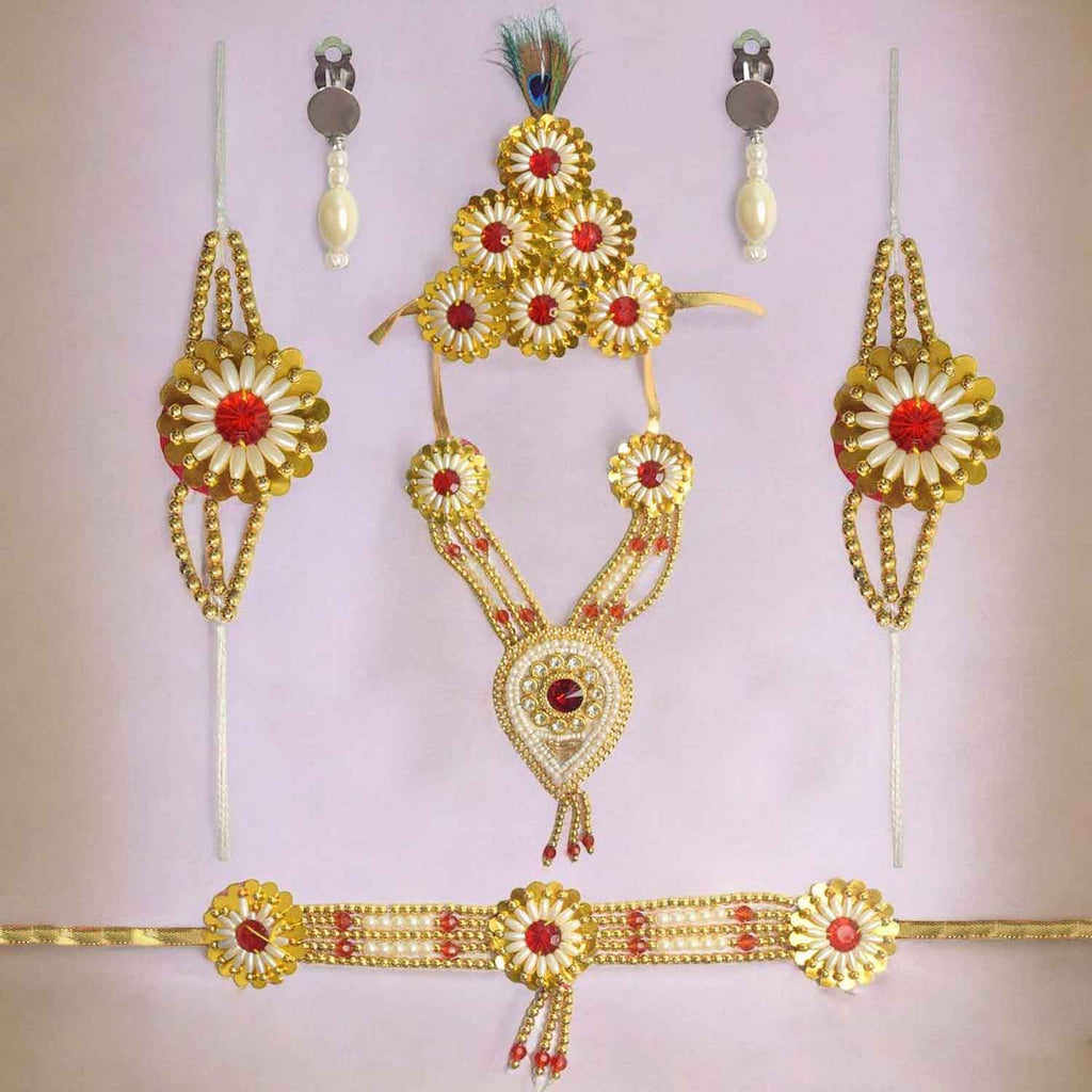 Traditional Shringhar Set for Laddu Gopal – Elegant Pooja Adornment – India’s Largest Pooja Accessories Brand – www.satvikstore.in