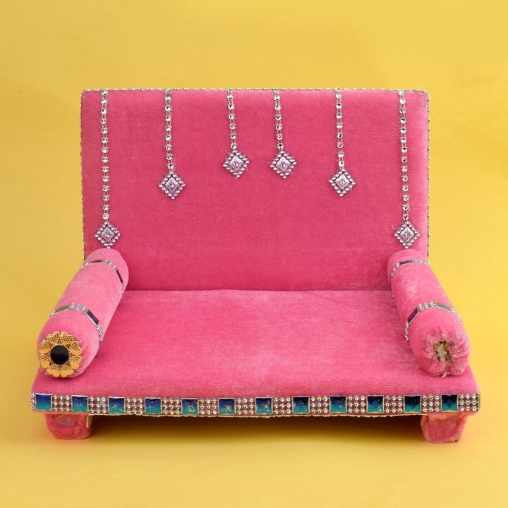 Velvet Radiance – Glorious Laddu Gopal Singhasan – India’s Largest Pooja Accessories Brand – www.satvikstore.in