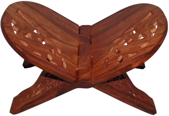 Wooden Book Stand (Rahel) Puja Store Online Pooja Items Online Puja Samagri Pooja Store near me www.satvikstore.in