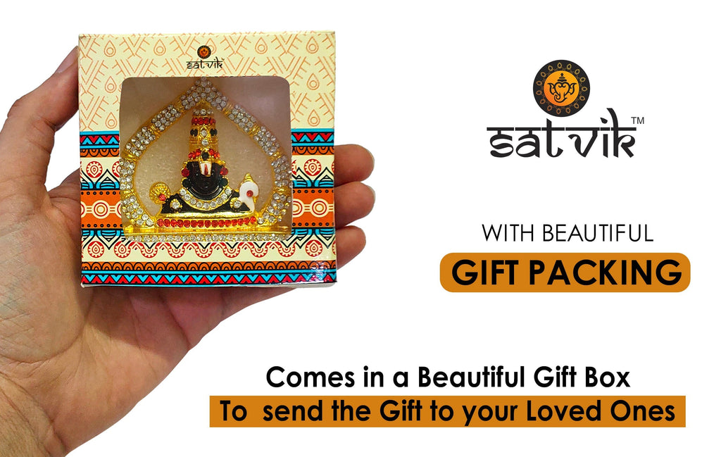 Metal Tirupati Balaji Idol Puja Store Online Pooja Items Online Puja Samagri Pooja Store near me www.satvikstore.in